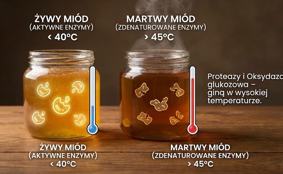prezentacja miodów surowych i zafałszowanych