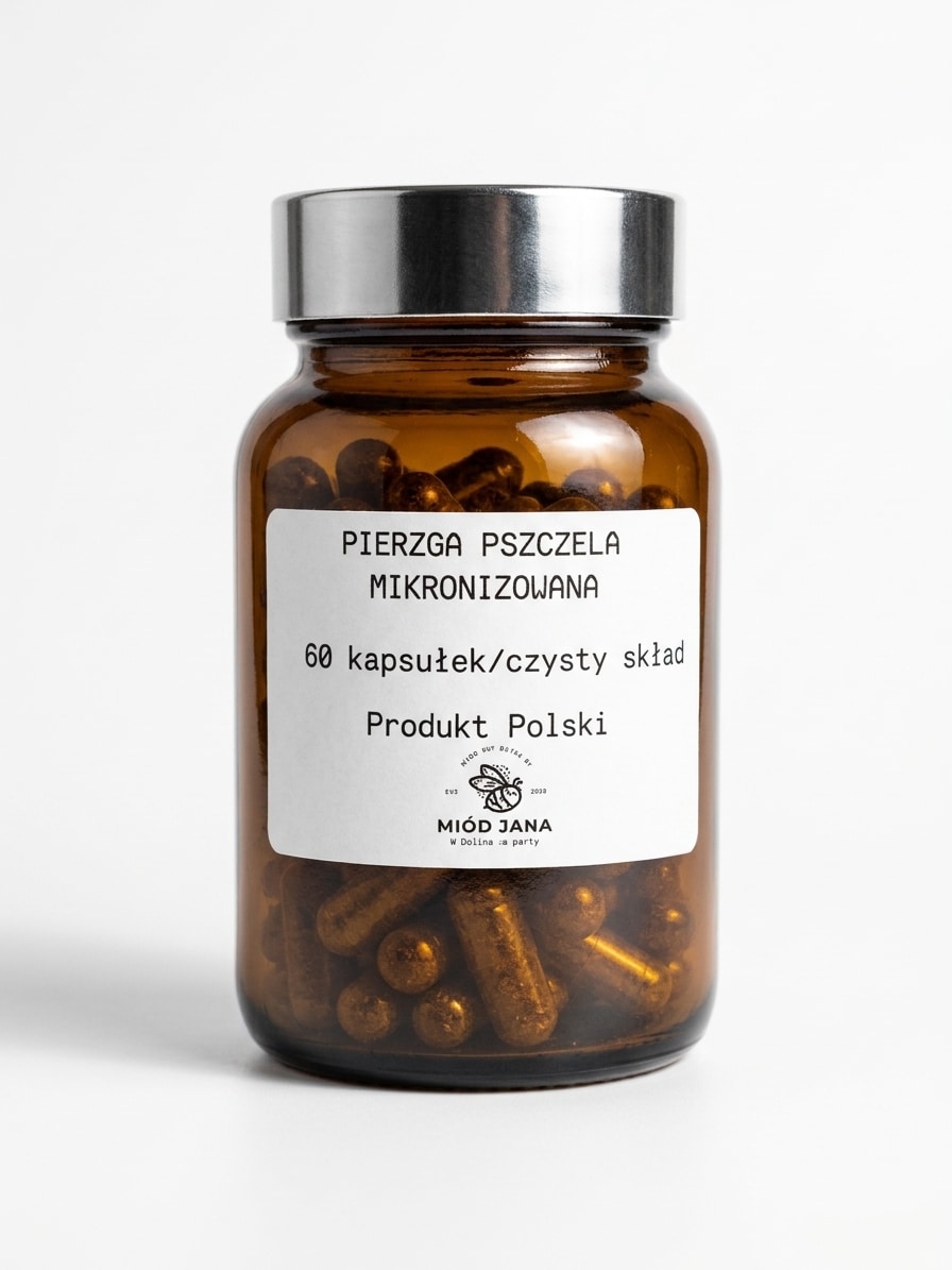 Pierzga mikronizowana w kapsułkach
